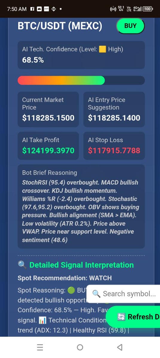 Crypto_NairaEx's tweet photo. Be on Alert 🚨 BTC is at 68.5% confidence.

NEXATRADE is advising you to watch, get ready and Trade 💪 https://t.co/0FBlz6xqpn