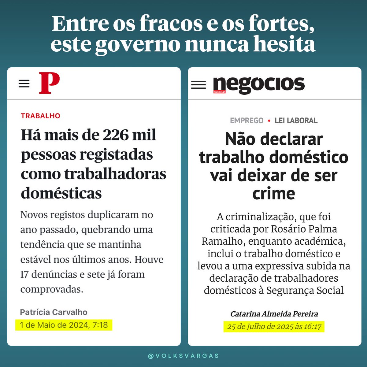 Uma medida que garantiu direitos, dignidade e uma reforma a 226 mil mulheres até então invisíveis e desprotegidas. Claro que era para rasgar.