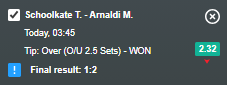 Stakes844's tweet photo. @paripesa @bet365 @unibet @SportPesa @mozzartbetng @1xBet_Eng @22bet_ghana @22bet_ke @MozzartBet @betway @Pinnacle Canada > #xgfixed Tip πΎβ
WON
#livebet #inplay
ATP Toronto > 0215Gmt
Schoolkate T. - Arnaldi M. https://t.co/jTYU56R1d5