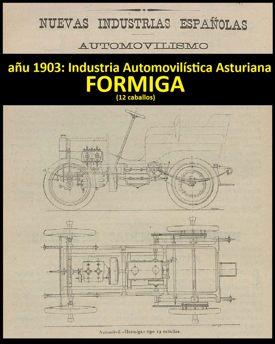 CelebresCoses's tweet photo. añu 1903: Industria Automovilística Asturiana (I)
El Formiga: vehículu fabricáu en Xixón por Victoriano Alvargonzález
1 de 2
#CelebresCoses #Asturies #oficialidá #VictorianoAlvargonzález #Alvargonzález #Formiga #Xixón
Agora ya sabes onde atopar más COSES CÉLEBRES ... https://t.co/I1LyVttjzJ