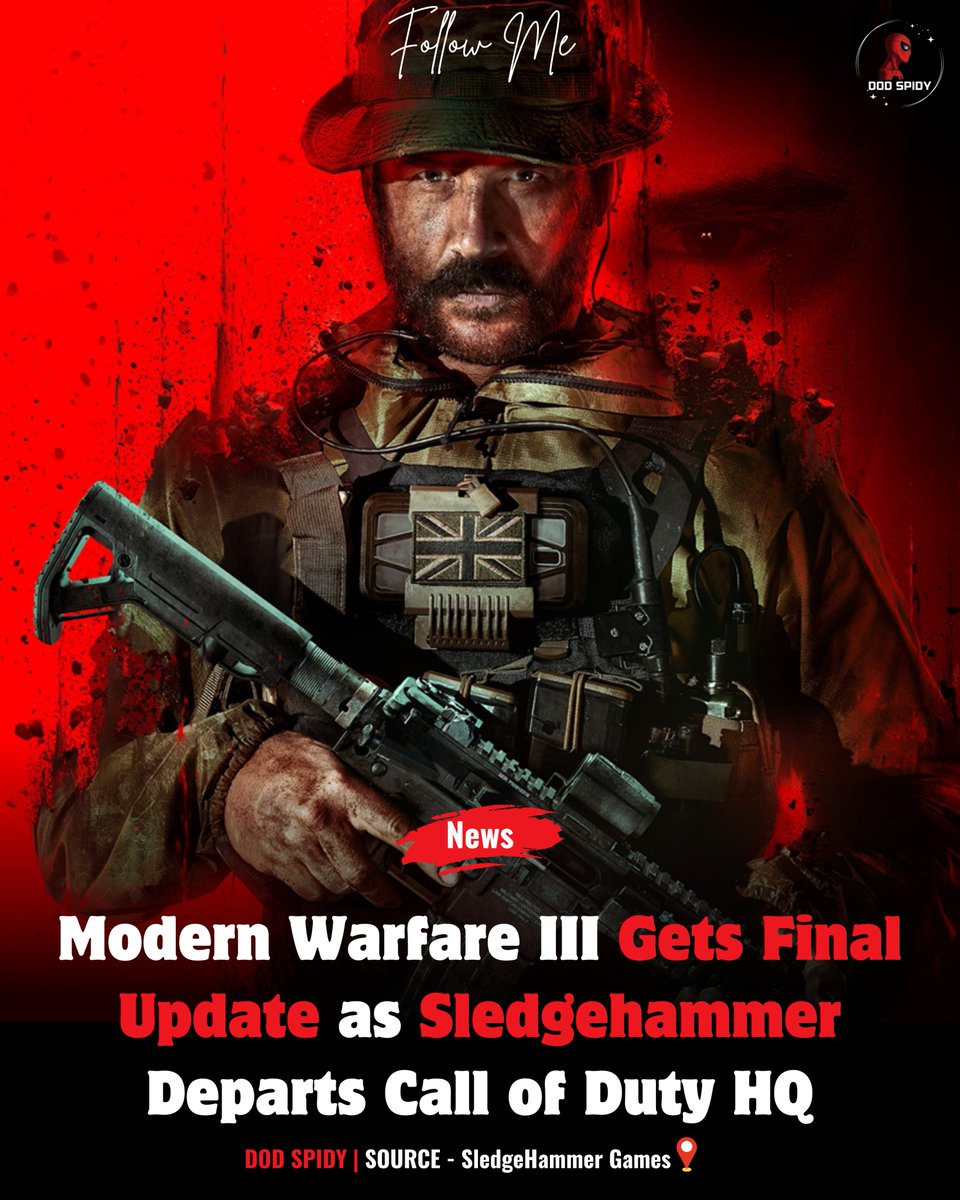 DodSpidy's tweet image. #ModernWarfareIII has received its final update, as #SledgehammerGames exits from the Call of Duty HQ structure. This shift also includes removing Modern Warfare II and III from the shared launcher—now becoming standalone titles for easier access and reduced storage use.