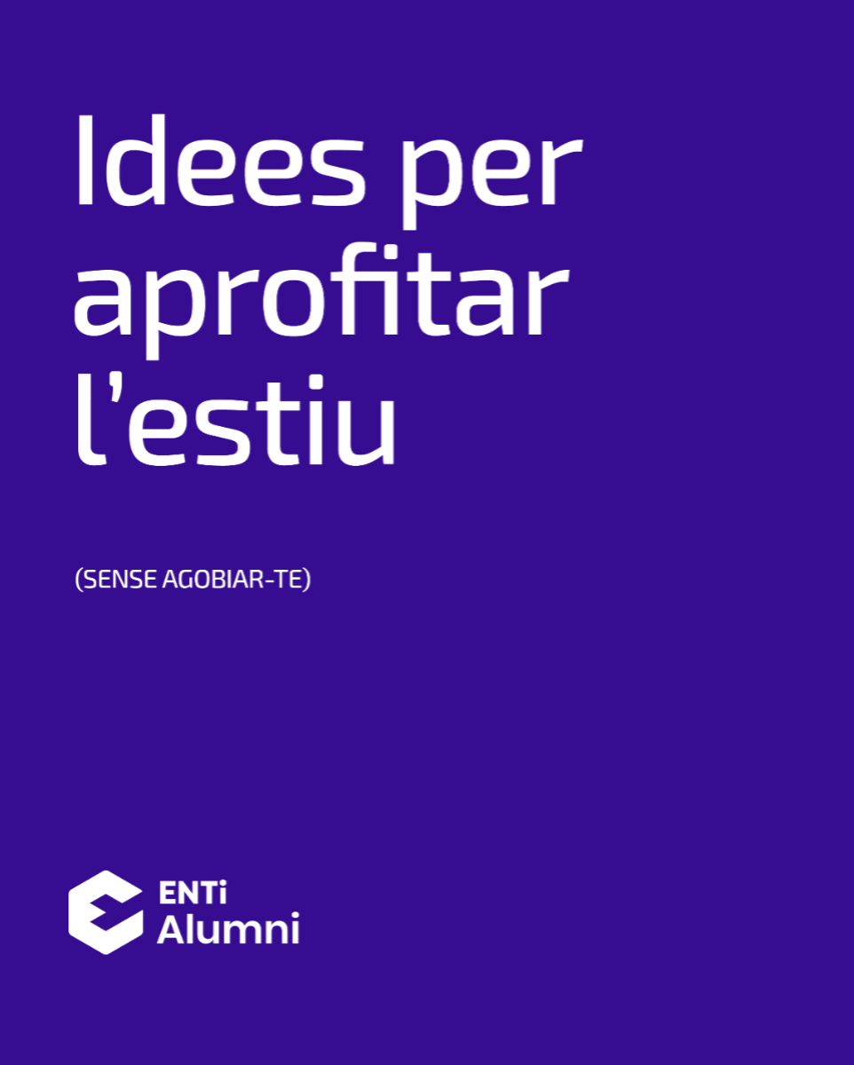 ENTIAlumni's tweet image. Estiu no sempre vol dir parar del tot. També pot ser un bon moment per fer coses petites que et poden portar molt lluny. 🚀​

1) Actualitza el teu CV i LinkedIn
2) Llegeix un llibre relacionat amb el teu sector
3) Explora noves eines o formacions
4) Organitza el teu portfoli