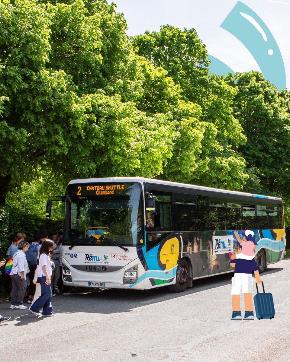 🚍🏰 Cap sur le Château de Chambord… toute l’année !

📅 Tous les jours avec la navette Rémi (ligne 2) depuis la gare de Blois-Chambord.
📍 Correspondance trains Orléans &amp; Paris.
💰 3,30 € le trajet ou Pack Rémi + entrée à -50 %.

ℹ️ rcvl.fr/Remi-Chambord