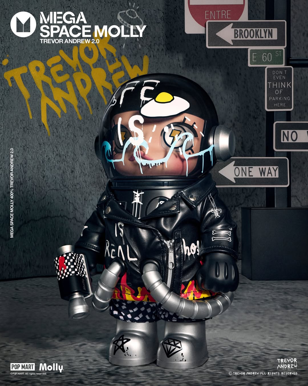 MEGA SPACE MOLLY 400%トレヴァー・アンドリュー2.0 POP MART North America on X: 