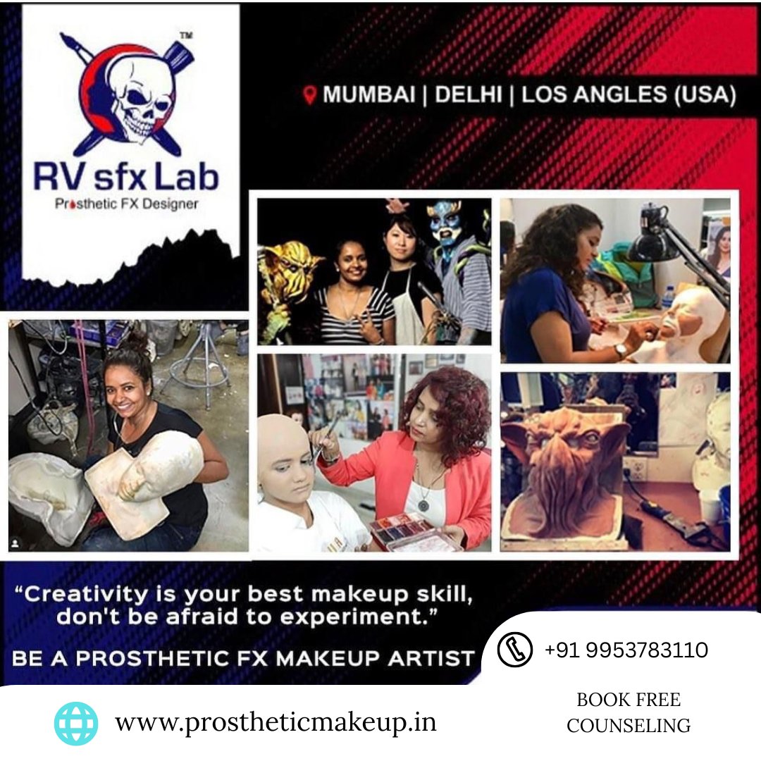 rvmua's tweet image. Prosthetic FX Makeup Course in Delhi!

Get trained in cinematic makeup, lifecasting &amp;amp; character sculpting 🎭
Learn with 𝗧𝗛𝗘 𝗥𝗜𝗬𝗔 𝗩𝗔𝗦𝗛𝗜𝗦𝗧 – Rajouri Garden &amp;amp; Dwarka Branch
📞 +91 9953783110
🌐 prostheticmakeup.in

#sfxmakeup  #makeuptraining #theriyavashist