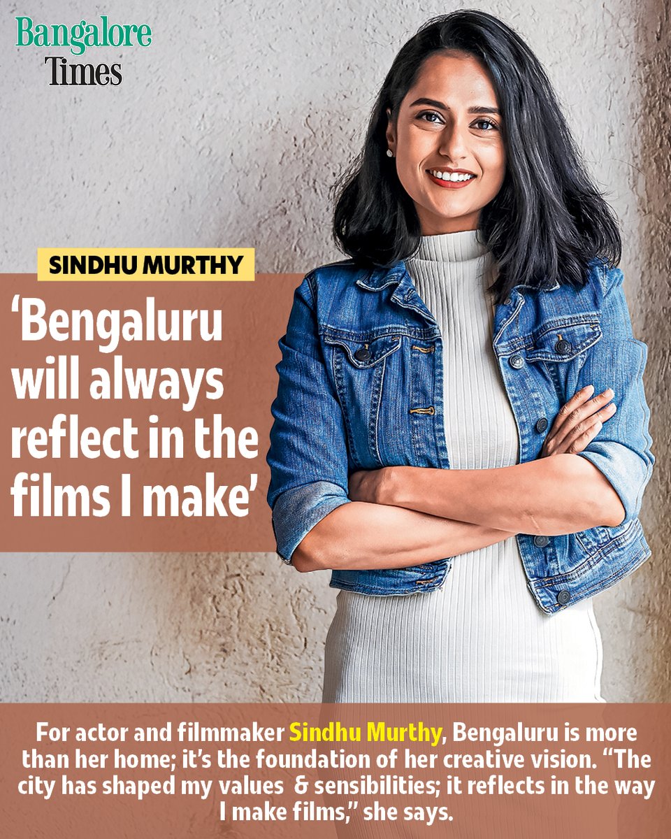 BangaloreTimes1's tweet photo. Actor and filmmaker #sindhusmurthy opens up about how #Bengaluru has shaped her creative vision, and it reflects in the films that she makes.. 

Read the full article here  
https://t.co/naPbdSVjXH

#kfi #sandalwood #kannadaactor #latestnews #trending https://t.co/lRQQplqLx2
