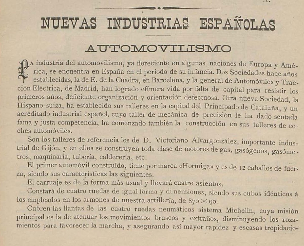 CelebresCoses's tweet photo. añu 1903: Industria Automovilística Asturiana (I)
El Formiga: vehículu fabricáu en Xixón por Victoriano Alvargonzález
2 de 2
#CelebresCoses #Asturies #oficialidá #VictorianoAlvargonzález #Alvargonzález #Formiga #Xixón
Agora ya sabes onde atopar más COSES CÉLEBRES ... https://t.co/iOsPZMsAF4
