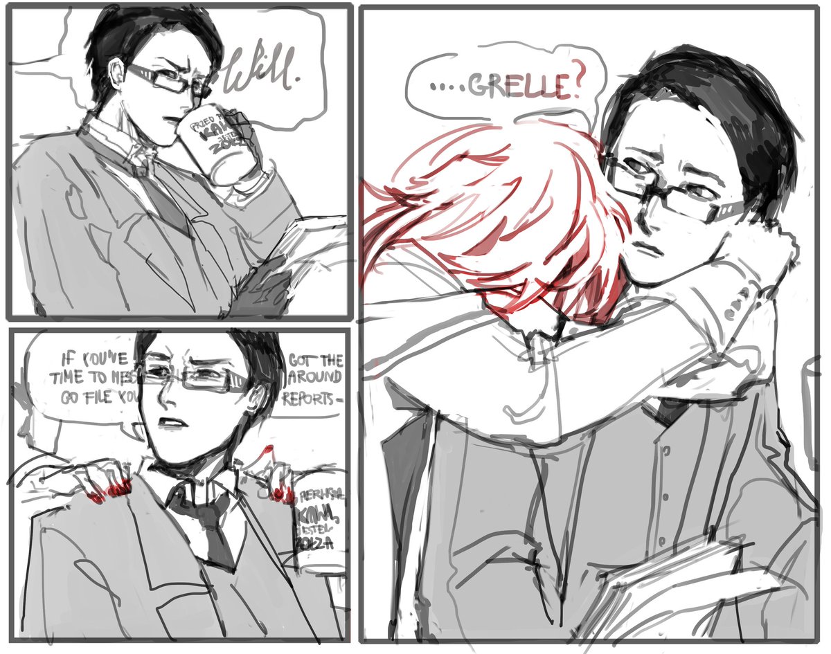 Promised to draw something domestic and it ended up being even more miserable #Grelliam #Kuorshitsuji #BlackButler