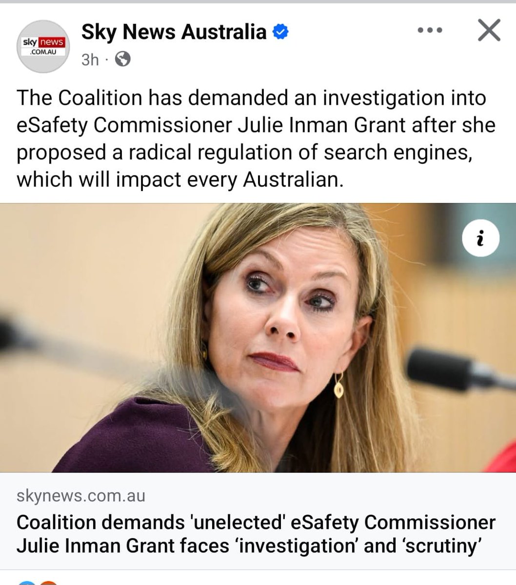Well it is about time.

Finally.

The Liberals have realised they are equally responsible for the Frankenstein's monster they have co-created with Labor.

The eSafety commision is out of control.

Shut it down and scrap the age ban.

Right now.