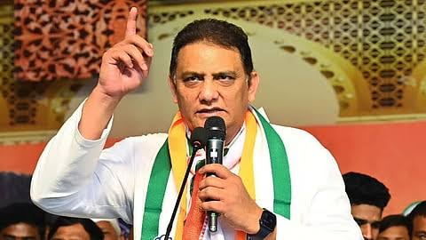 Nabinder Bommala (@nabinder_b) on Twitter photo Cricketer Mohammad Azharuddin <a href="/azharflicks/">Mohammed Azharuddin</a> is the #CongressParty candidate from Jubilee Hills . #bypoll <a href="/DeccanChronicle/">Deccan Chronicle</a> <a href="/vamsi_scribe/">vamsi srinivas</a> #Hyderabad Cricketer Mohammad Azharuddin <a href="/azharflicks/">Mohammed Azharuddin</a> is the #CongressParty candidate from Jubilee Hills . #bypoll <a href="/DeccanChronicle/">Deccan Chronicle</a> <a href="/vamsi_scribe/">vamsi srinivas</a> #Hyderabad