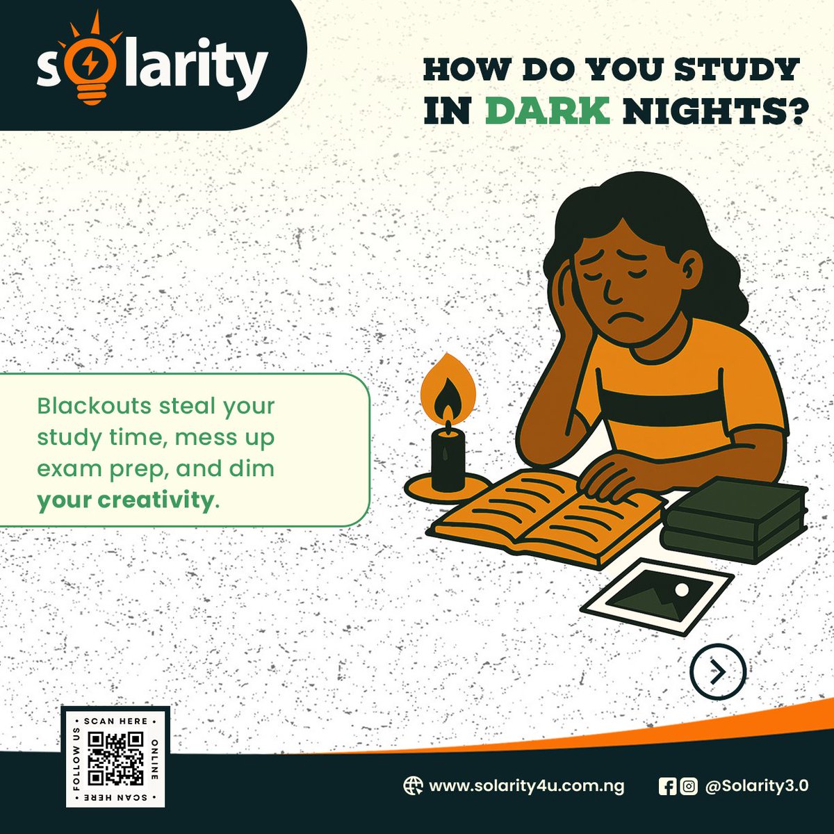 solarity4u's tweet image. From blackout stress to Solo success. She’s not just studying—she’s thriving, powered by reliable light and unstoppable focus.

#solarity #gosolar #ReliablePower