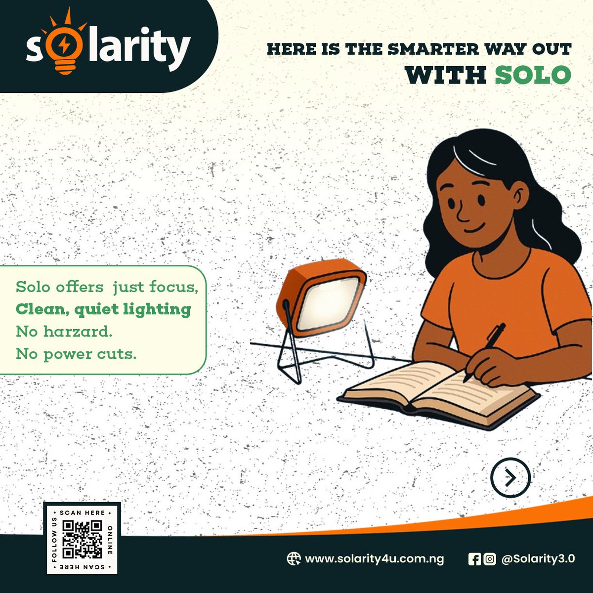 solarity4u's tweet image. From blackout stress to Solo success. She’s not just studying—she’s thriving, powered by reliable light and unstoppable focus.

#solarity #gosolar #ReliablePower