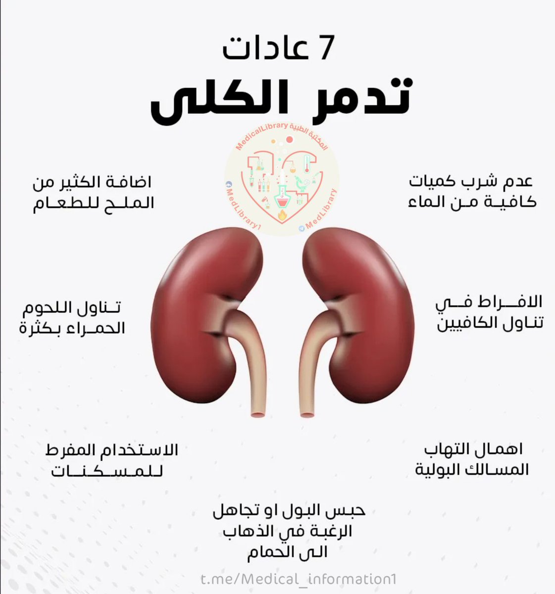 7 عادات تدمر الكلى  احذر منها