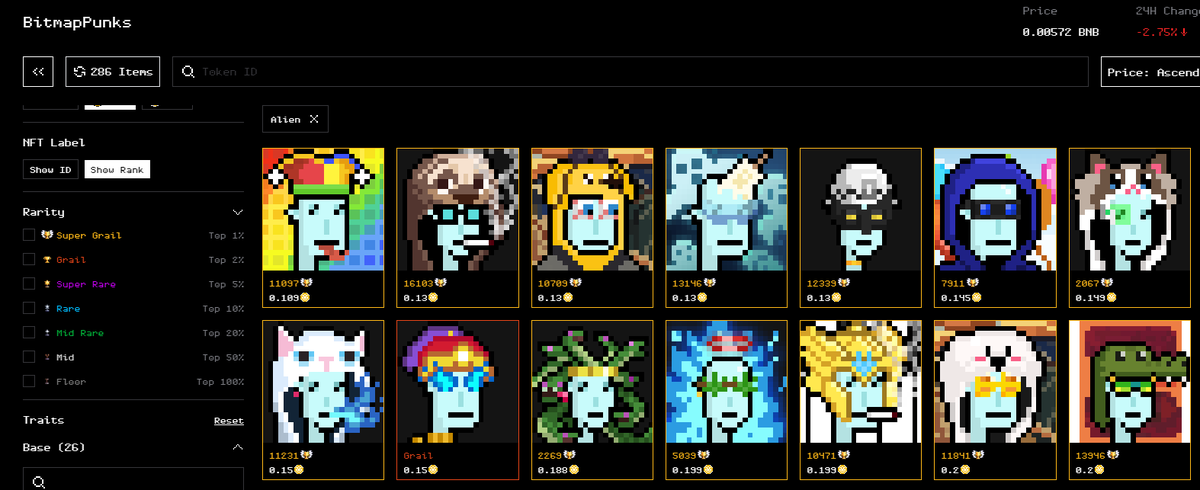 在如此嘈杂的市场环境下，优秀的项目方总是在不断的创新和探索，非常期待BRC6551
所以我将在评论区抽奖RANK为6551的金色财神外星人NFT <a href="/bitmappunksnft/">BitmapPunks</a> 
虽然现在价值不到1BNB ，但我相信在不久之后，1BNB=1Alien，甚至1BNB=1 $BMP
抽奖条件为：关注<a href="/leotian2023/">leotian</a> <a href="/bitmappunksnft/">BitmapPunks</a>