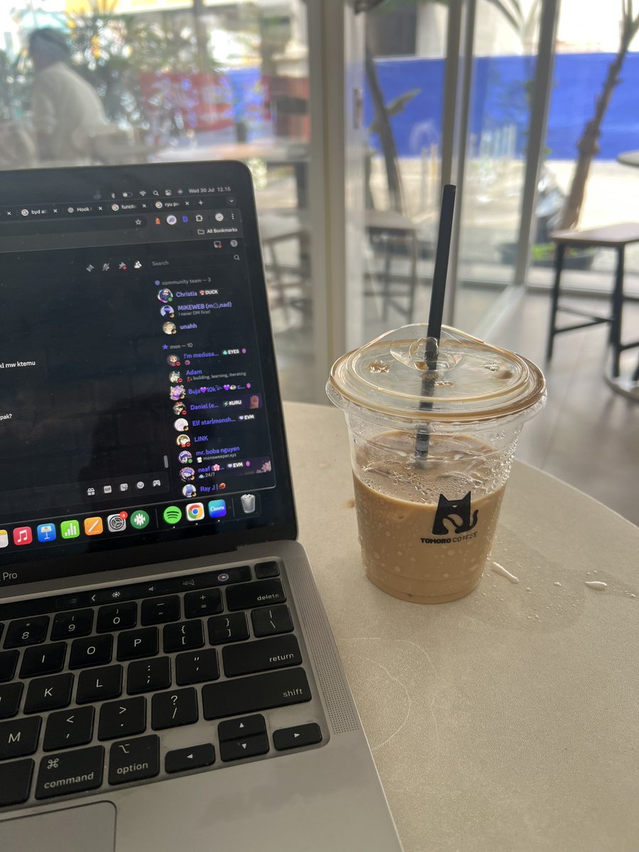 can’t go to vietnads meetup, so i enjoyed a coffee waiting for <a href="/indonads_/">Indonads (evm/acc) 🇮🇩</a> Bali meetup, whos come? ✋
<a href="/monad/">Monad ⨀</a>