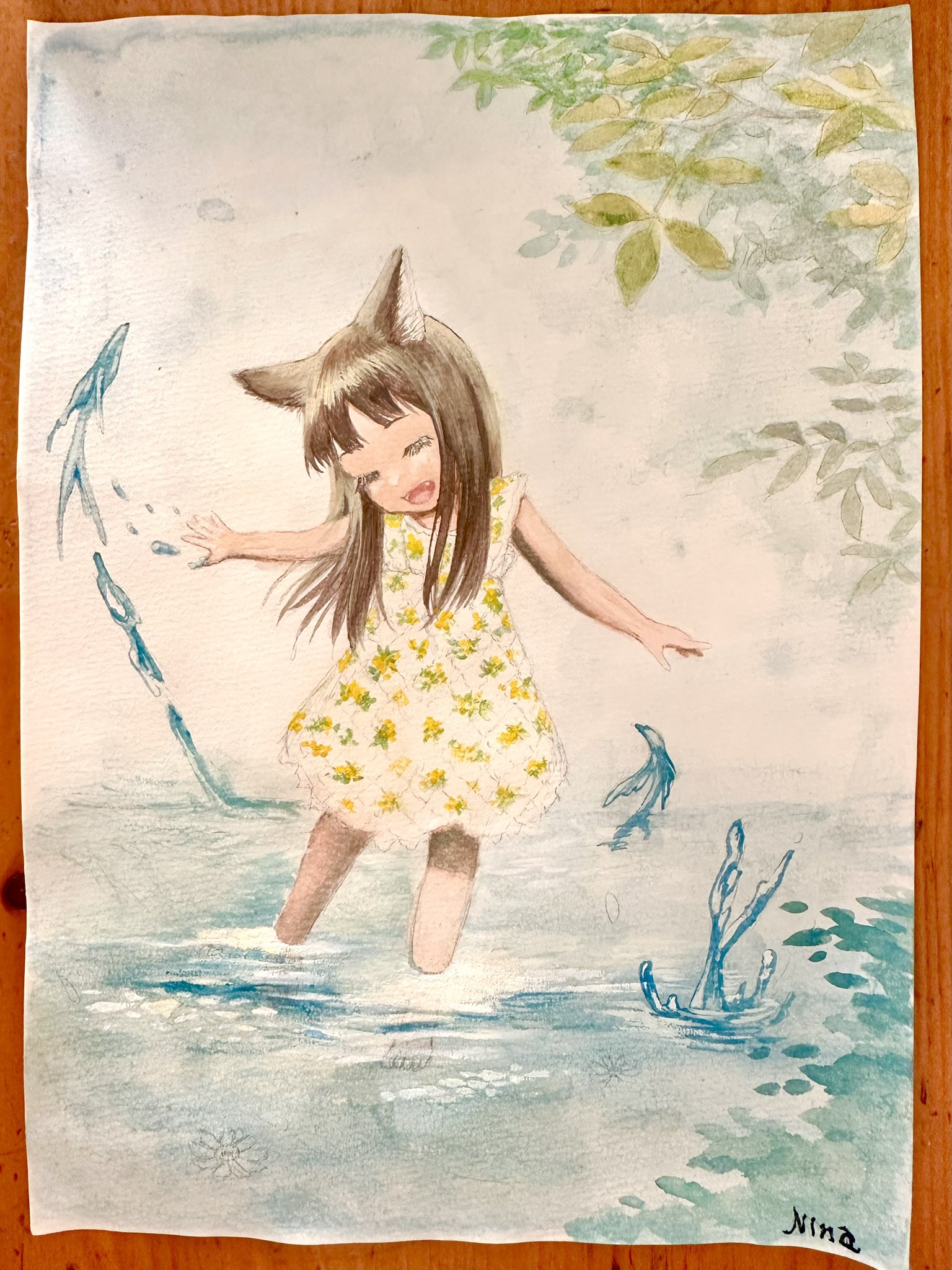 なかよし　水彩画 Nina on X: 