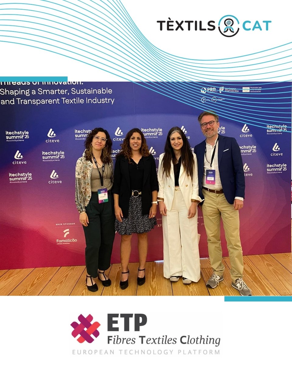 Tèxtils.CAT (@textils_cat) on Twitter photo At <a href="/textils_cat/">Tèxtils.CAT</a> we're proud to be part of the <a href="/TextileETP/">Textile ETP</a>, having the opportunity to engage in meaningful projects and connect with key players in the #textile innovation ecosystem.
We really enjoy meeting the Textile ETP team, it's always great to catch up in person! At <a href="/textils_cat/">Tèxtils.CAT</a> we're proud to be part of the <a href="/TextileETP/">Textile ETP</a>, having the opportunity to engage in meaningful projects and connect with key players in the #textile innovation ecosystem.
We really enjoy meeting the Textile ETP team, it's always great to catch up in person!