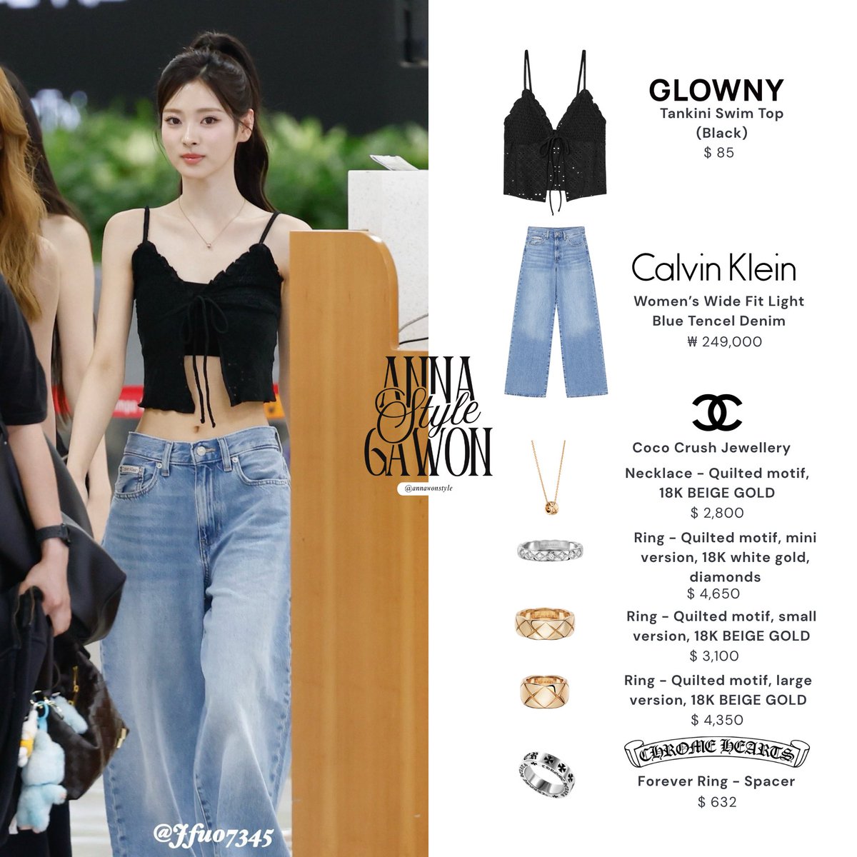 250729 — Anna at Gimpo Airport arriving from Japan wearing GLOWNY