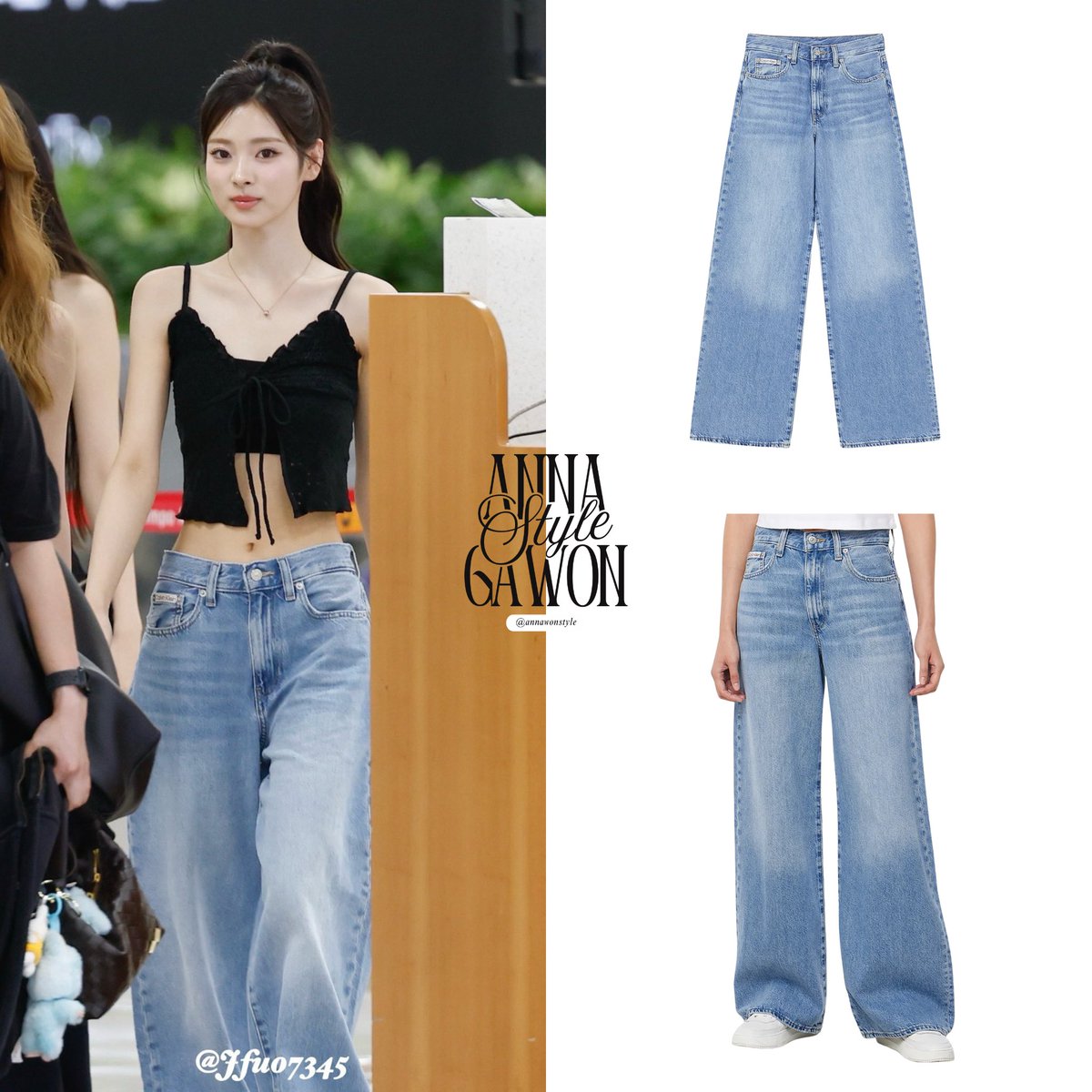 250729 — Anna at Gimpo Airport arriving from Japan wearing GLOWNY