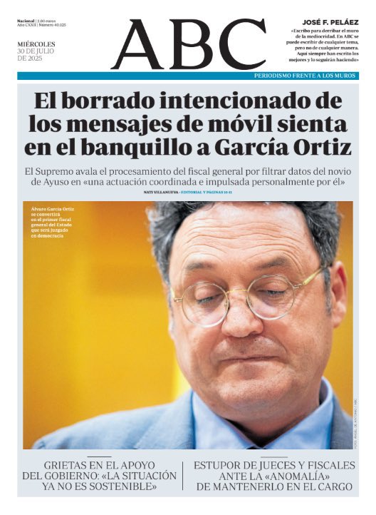 Portada histórica, un acto más de sanchismo.
