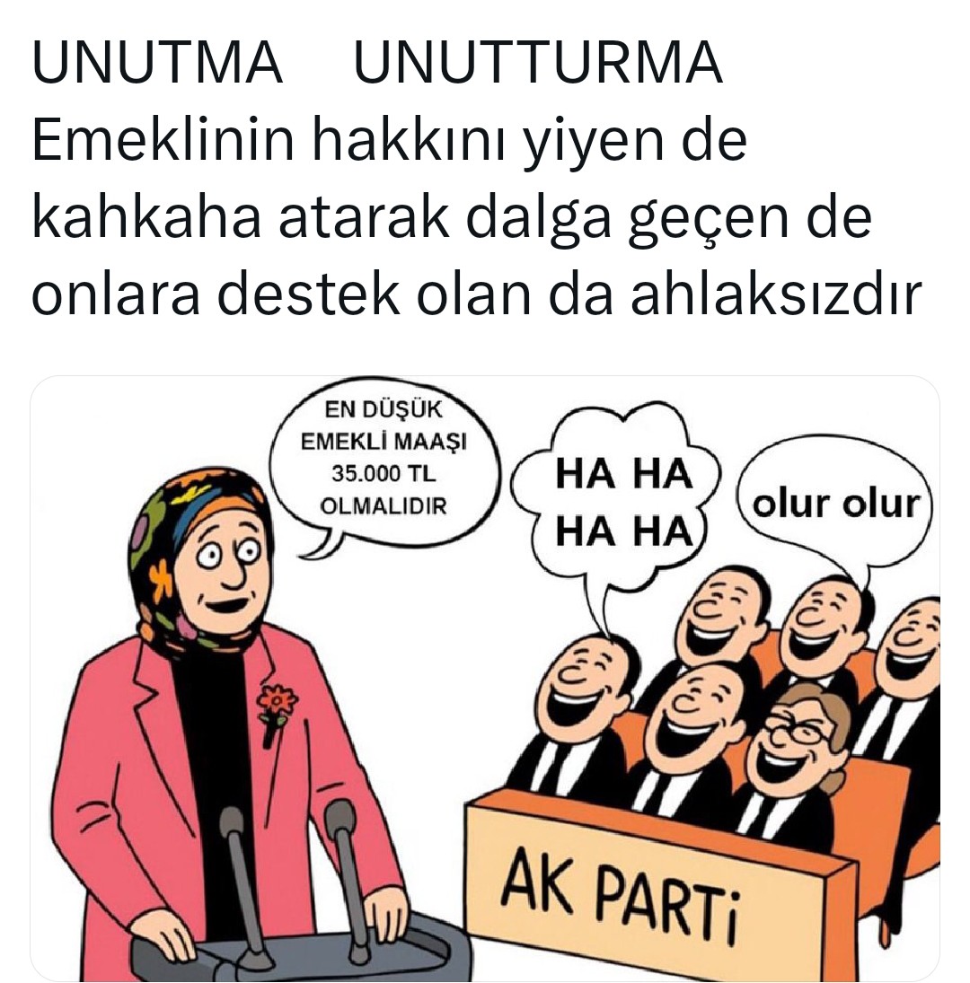 Emekli susma. Sesini duyur
#EmekliUyanYokSeniDuyan
Kalk Ayağa ! Hakkını Ara !
#5000KısmiyiDuyanYokmu