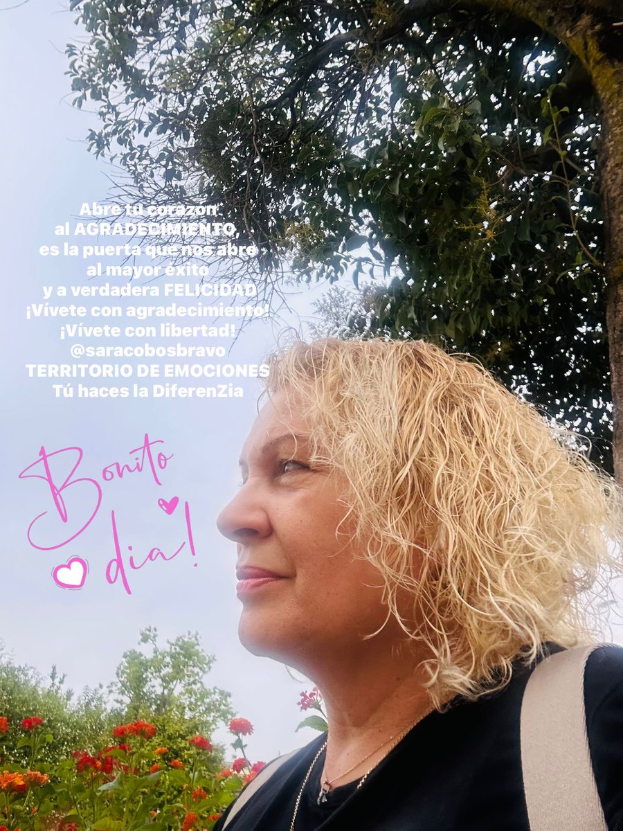 💟AGRADEZCO
Abre tu corazón al agradecimiento, es la puerta
que nos abre al mayor éxito
 y a verdadera FELICIDAD
¡Vívete con agradecimiento!
¡Vívete con libertad!
@saracobosbravo
❣️Territorio de Emociones❣️ 
Tú haces la DiferenZia@