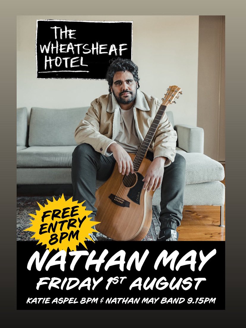 THIS WEEK AT THE WHEATY!

FRIDAY THE 2ND

NATHAN MAY &amp; BAND + KATIE ASPEL

8PM - FREE ENTRY!

#thewheaty #wheatybands #nathanmaymusic #klaspelxo
