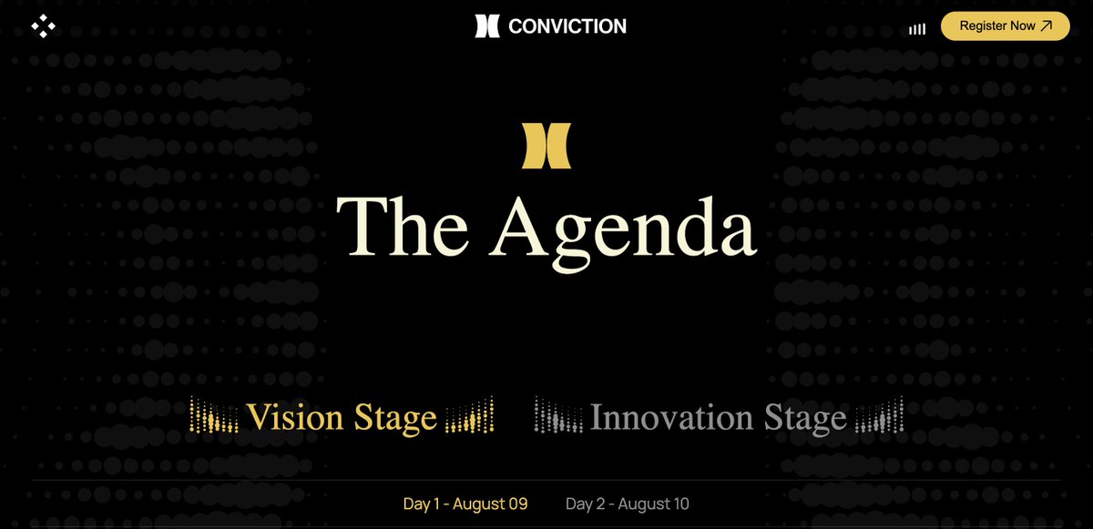 Conviction's agenda is out! Take a 👀 here: conviction.vn/agenda

Next? Be early in our side events!