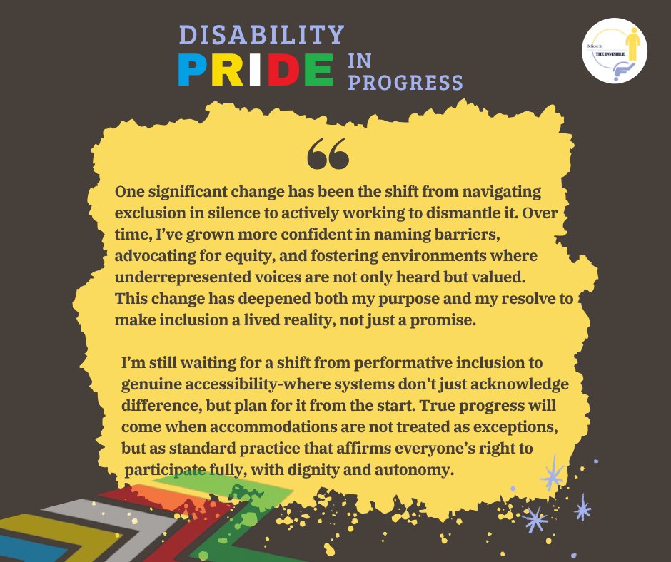 #Inclusion isn’t about inviting people in, it’s about building systems with them in mind from the start. Aminu Aliyu’s words call out a powerful truth: performative gestures are not enough. Real #equity means naming barriers &amp; embedding #accessibility into every structure.