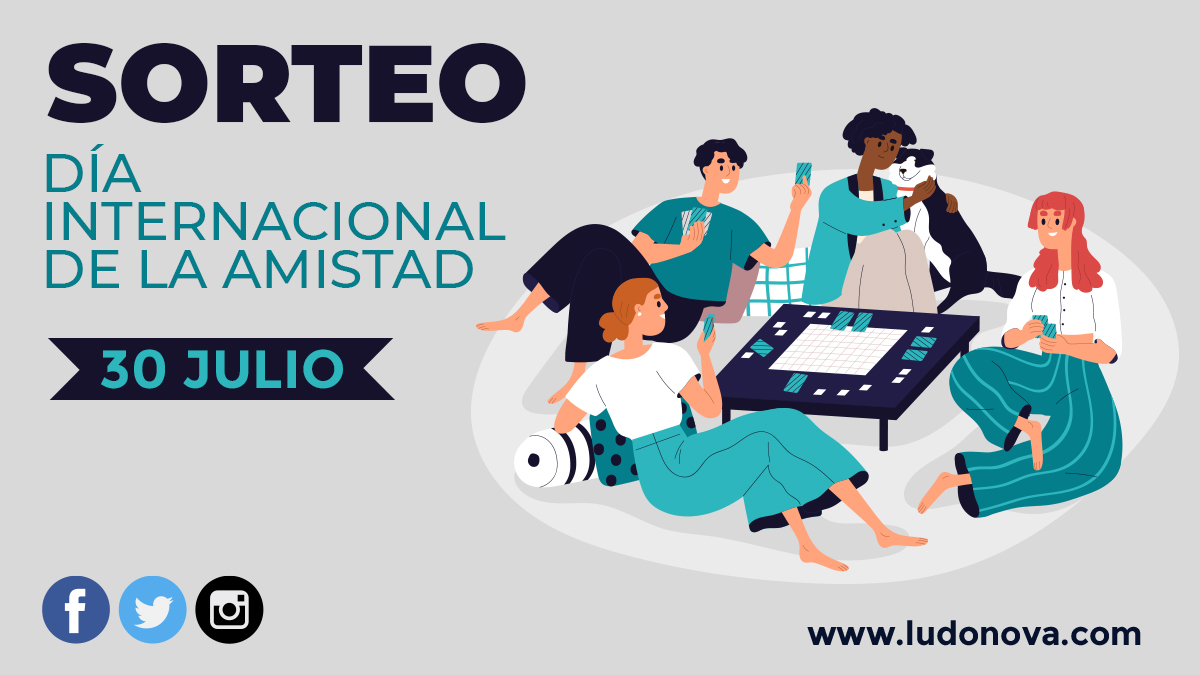🧑‍🤝‍🧑 Feliz #DíaInternacionaldelaAmistad✨¡En Ludonova lo celebramos con un sorteo! Participar es muy fácil:

👉 Retuitea diciendo cuál de nuestros juegos (en stock) te gustaría llevarte.
👉 Recuerda mencionar a un amigo.