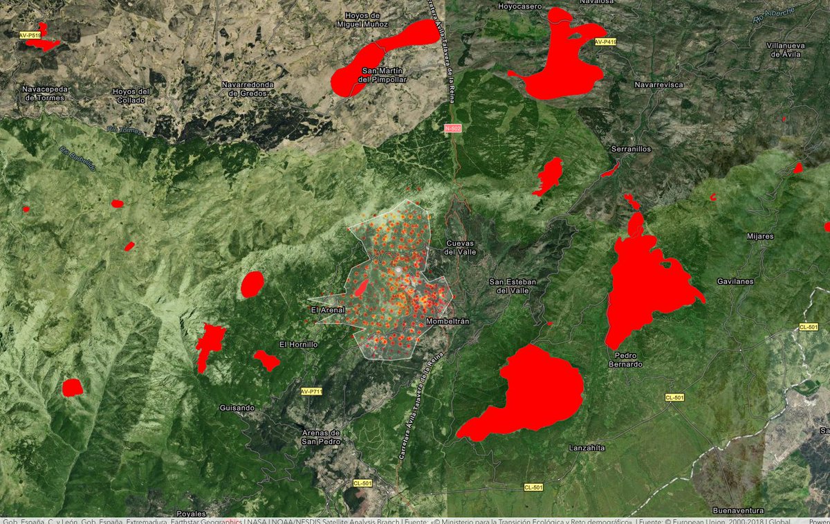 Doctor24
<a href="/jerolozano24/">Doctor24</a>
·
4min
#IFCuevasDelValle  #Avila  #IIFF Actual IF de Mombeltran e #IIFF de años anteriores. Zona de Sierra de Gredos igualmente muy castigada por los incendios . <a href="/IncendiosES/">Incendios España</a>