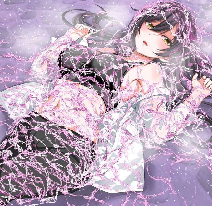 ご依頼作品を納品しましたので公開します #アイドルマスターシャイニーカラーズ #白瀬咲耶 全身をネバネバ糸で覆われてしまったところです えっちぃね( *'艸`) ネバネバなしも観て(∩'∀`)∩