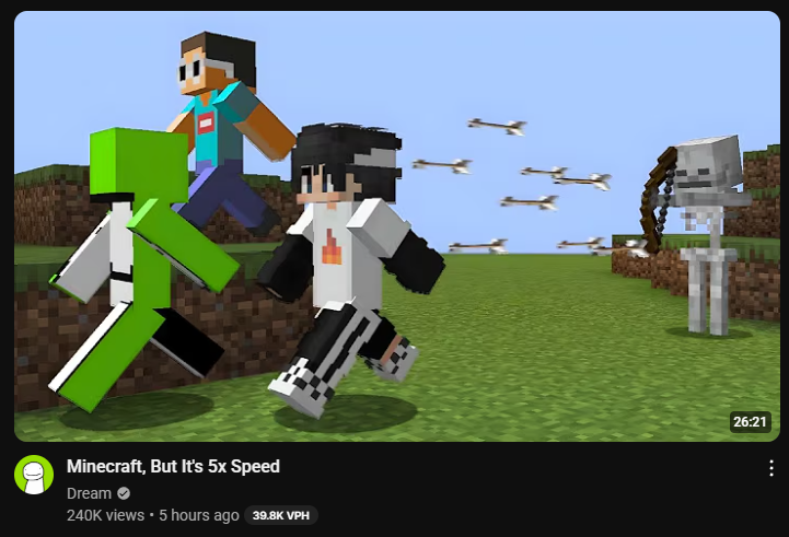 flappyjackyreal's tweet photo. wow @Dream didn't know you've stooped so low as to copy smaller creators videos https://t.co/JsFRgLCGcL