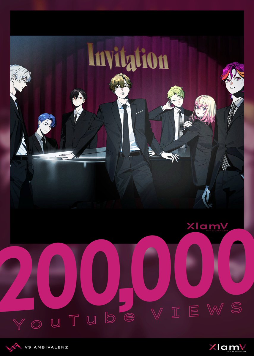 ✩∗*ﾟ⋆˚✩⋆｡˚✩

          XlamV - 『Invitation』
    ㊗️ MV2⃣0⃣万回再生突破🎊✨

                                   ✩∗*⋆｡˚✩⋆｡˚✩

たくさんのご視聴 &amp;
コメントありがとうございます💐

🌟「Invitation」MV公開中🌟
youtube.com/watch?v=BtV7QU…

#ビバレン #クランヴ