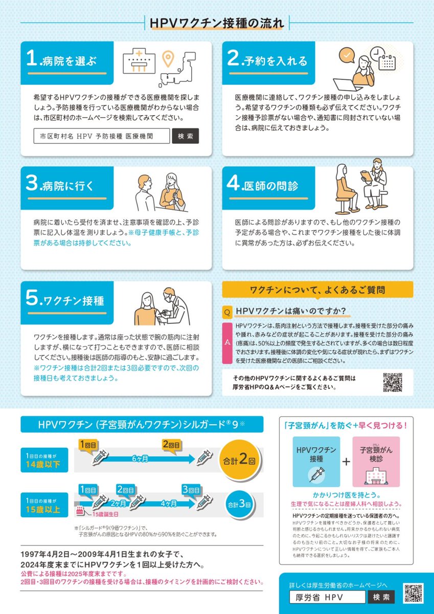 osakakansen's tweet image. &amp;lt;#子宮頸がん って、大人の病気だと思ってる❓＞
子宮頸がんは20～40代の女性で増加傾向にあります。ワクチンを接種することで、50％～90％を防ぐことができます。大阪府では相談窓口を設置していますので、#HPVワクチン に不安や疑問があるときはご相談ください‼️

詳細は👇
pref.osaka.lg.jp/o100030/iryo/o…