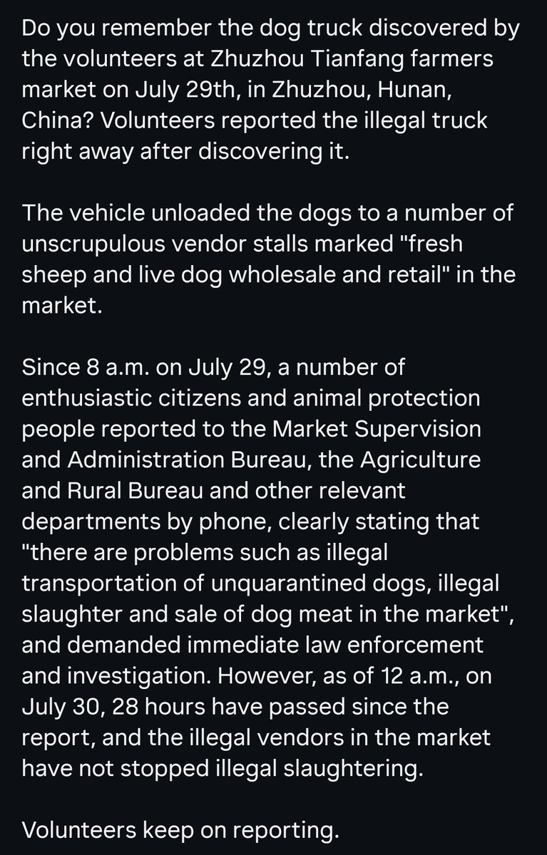 WeAreNotFood's tweet photo. ⚠️DISTRESSING CONTENT. SCENES FROM DOG SLAUGHTERHOUSE ⚠️

The dog trader beat all the dogs alive with a hammer in front of the Public Security Municipal Bureau! The relevant departments failed to perform their duties in accordance with the law!

#illegaldogmeattrade #wearenotfood https://t.co/Fs6YtTHNk8