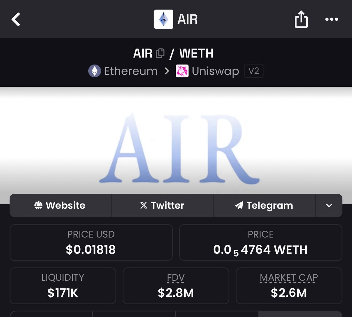 imneverthat's tweet image. $AIR is so simple, yet it works. 

No KOL agreements, just gamified glory. 

Engage, farm and earn. Promote something thats organically worth it. 

@Ethereum_OS is just the beginning.
🫵 You’re STILL EARLY !! 
Epoch 1 has just only begun. 

Up only into the sky $AIR
