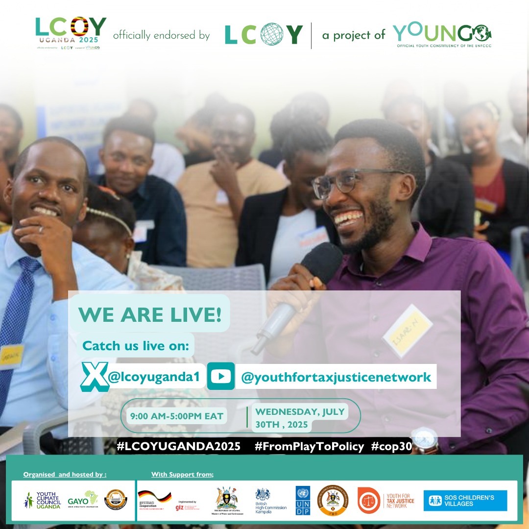 We are live!

Catch live actions from #LCOYUganda2025

#COP30 #FromPlayToPolicy

youtube.com/watch?v=cQ5dsa…
