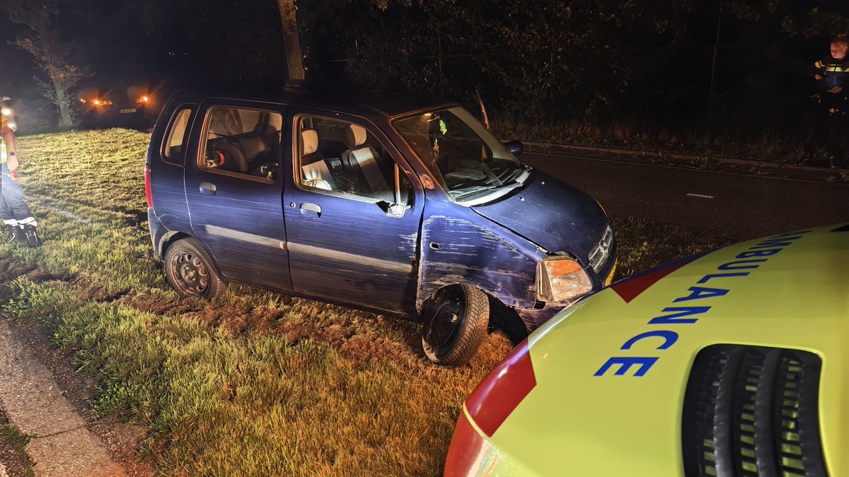 Automobilist belandt in berm nabij Zelhem