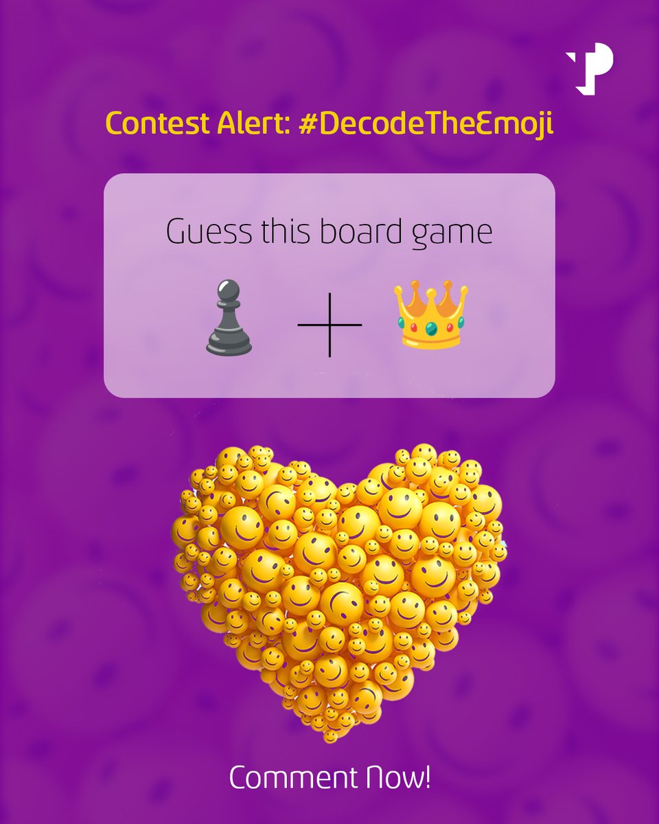 The next question of the #DecodeTheEmoji Contest is here! 
Like. Share. Comment your answers below! 👇
 
Remember to:
1️⃣ Add #DecodeTheEmoji and #TPIndia in your answer
2️⃣ Tag @tpindiaofficial and 3 of your friends

#TPIndia #ContestAlert #WorldEmojiDay #Contest