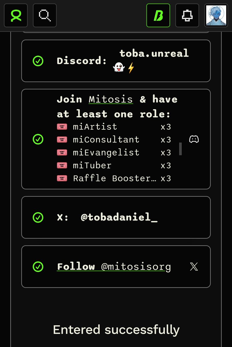 tobadaniel_'s tweet photo. did you know that @MitosisOrg is one among a very few projects rewarding its community even before its mainnet launch? with campaigns such as #MagicMito, #Mitofy, and regular weekly raffles, etc.

🧬 the first raffle was held in august 2024.
🧬they've completed 45+ weekly raffles.
🧬 each week, they distribute 4.5 $MORSE tokens, making over 200 $MORSE tokens given out as rewards so far.

you can join in the weekly raffle via the #weeklyraffle discord channel in the mitosis DC server.
mitosis in my DNA🧬

don't forget to interact with any INFINIT posts you see on your TL, gm & stay $BLESS ❤️