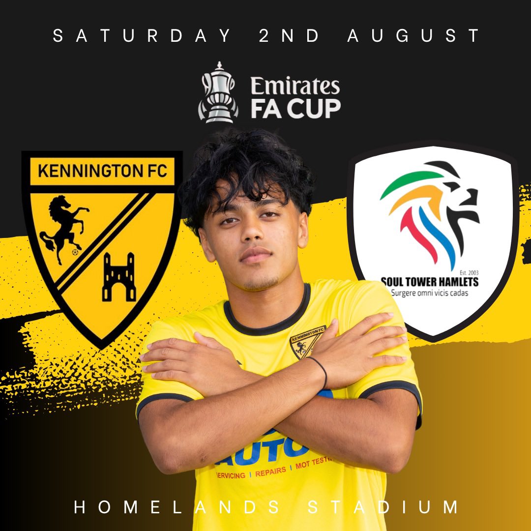 Kennington FC (@kenningtonfc) on Twitter photo ๐๏ธ ๐ง๐๐ ๐ฅ๐ข๐๐ ๐ง๐ข ๐ช๐๐ ๐๐๐๐ฌ ๐
Our journey to Wembley starts this weekend, as we host Essex Senior side, Soul Tower Hamlets in the Extra-Preliminary Round of the ๐๐ ๐๐จ๐ฃ.
As always, your magnificent support is most welcome and greatly appreciated by us all. ๐๏ธ ๐ง๐๐ ๐ฅ๐ข๐๐ ๐ง๐ข ๐ช๐๐ ๐๐๐๐ฌ ๐
Our journey to Wembley starts this weekend, as we host Essex Senior side, Soul Tower Hamlets in the Extra-Preliminary Round of the ๐๐ ๐๐จ๐ฃ.
As always, your magnificent support is most welcome and greatly appreciated by us all.