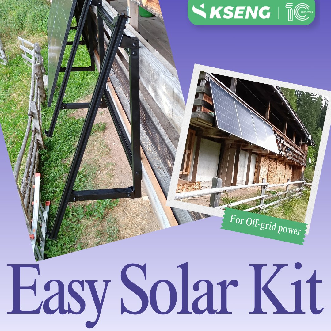 KsengNewEnergy's tweet image. Your perfect off-grid power solution has arrived! 🌲⚡
Designed for one-person quick installation, Kseng’s sleek black Easy Solar Kit brings clean, reliable energy to your cabin.

Now in stock at our European warehouse—fast shipping available!

#Solarenergy #solarpower #Easysolar