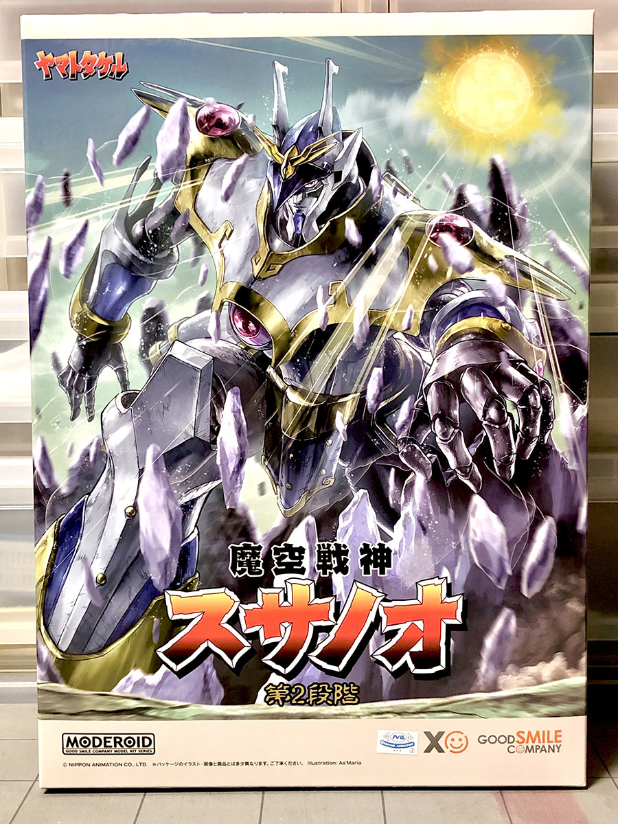 #MODEROID 「魔空戦神 #スサノオ 第2段階」のサンプルを頂きました。
#ヤマトタケル を作りたいとお話してから幾星霜...まさかこんなに好きな人が集まって作る事が出来るとは...
ありがとうございます！

個人的三大巨神の一体が発売となりました。
第1/第3段階も作りたいのでよろしくお願い致します！