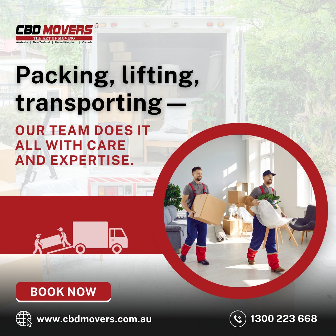 cbdmoversaus's tweet image. From careful packing to safe moving, CBD Movers handles every stage of your move with precision, skill and a priority on your peace of mind.
 
📞 1300 223 668
🌐 cbdmovers.com.au/house-removali…

#CBDMovers #ProfessionalMovers #ExpertRelocation #PackingAndMoving #melbourne #australia