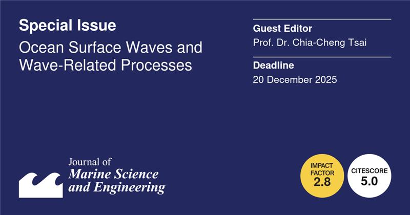 JMSE MDPI (@jmse_mdpi) on Twitter photo #Callforpaper 👇👇👇
#wavegeneration #wavepropagation  #wavemodeling
🌊Special Issue: Ocean #SurfaceWaves and Wave-Related Processes
👨🎓Guest Editor: Prof. Dr. Chia-Cheng Tsai
#@National Taiwan Ocean University
💻More at:  mdpi.com/journal/jmse/s…
Close date: 20 December 2025 #Callforpaper 👇👇👇
#wavegeneration #wavepropagation  #wavemodeling
🌊Special Issue: Ocean #SurfaceWaves and Wave-Related Processes
👨🎓Guest Editor: Prof. Dr. Chia-Cheng Tsai
#@National Taiwan Ocean University
💻More at:  mdpi.com/journal/jmse/s…
Close date: 20 December 2025