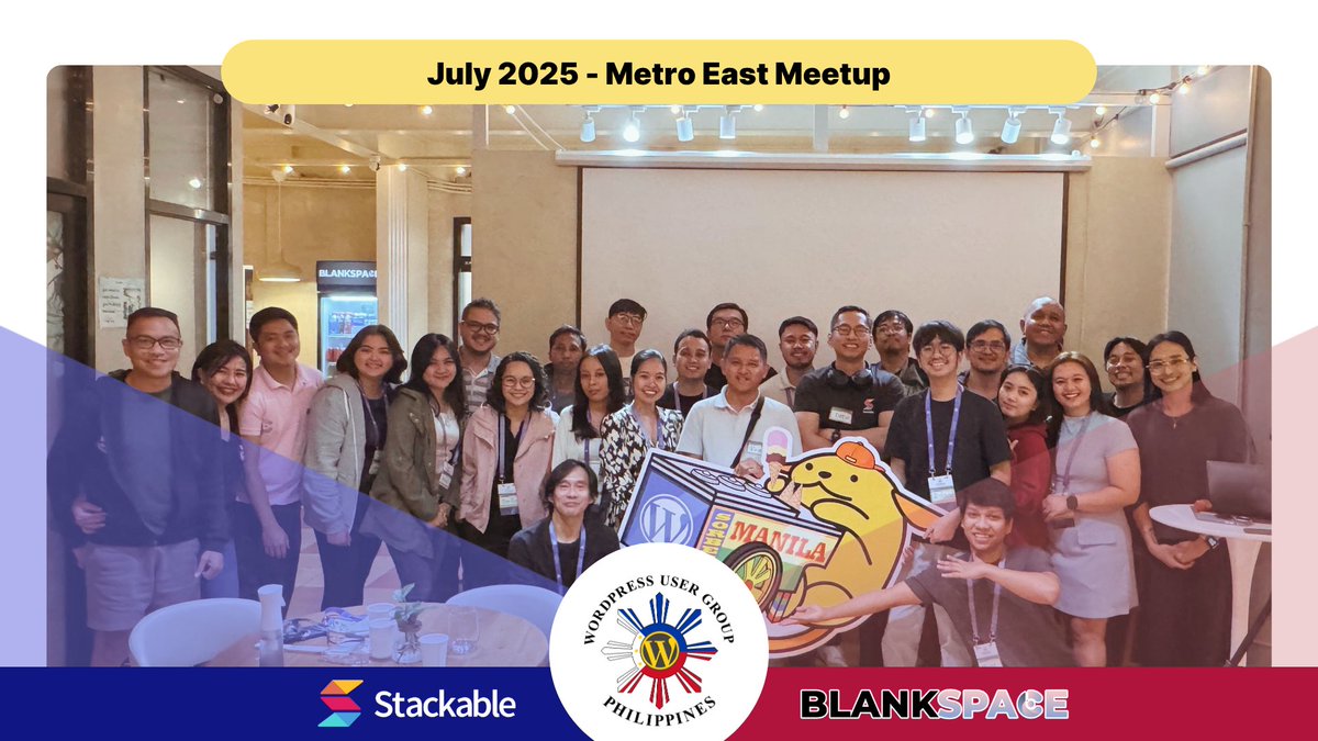 What a turnout for our first WordPress MetroEast meetup!
The energy was electric, thanks to our amazing speakers, attendees, &amp; partners Blankspace Co-working (the perfect venue!) and @StackableWP (those cupcakes! 🧁).
This is just the beginning. See you at the next one!