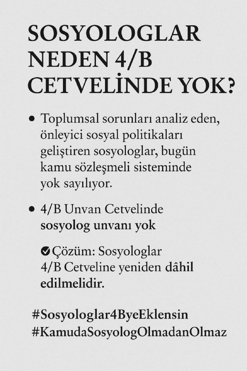 <a href="/yilmaztunc/">Yılmaz TUNÇ</a> <a href="/ntv/">NTV</a> #sosyloglar4byeeklensin #90binsosyologatamabekliyor