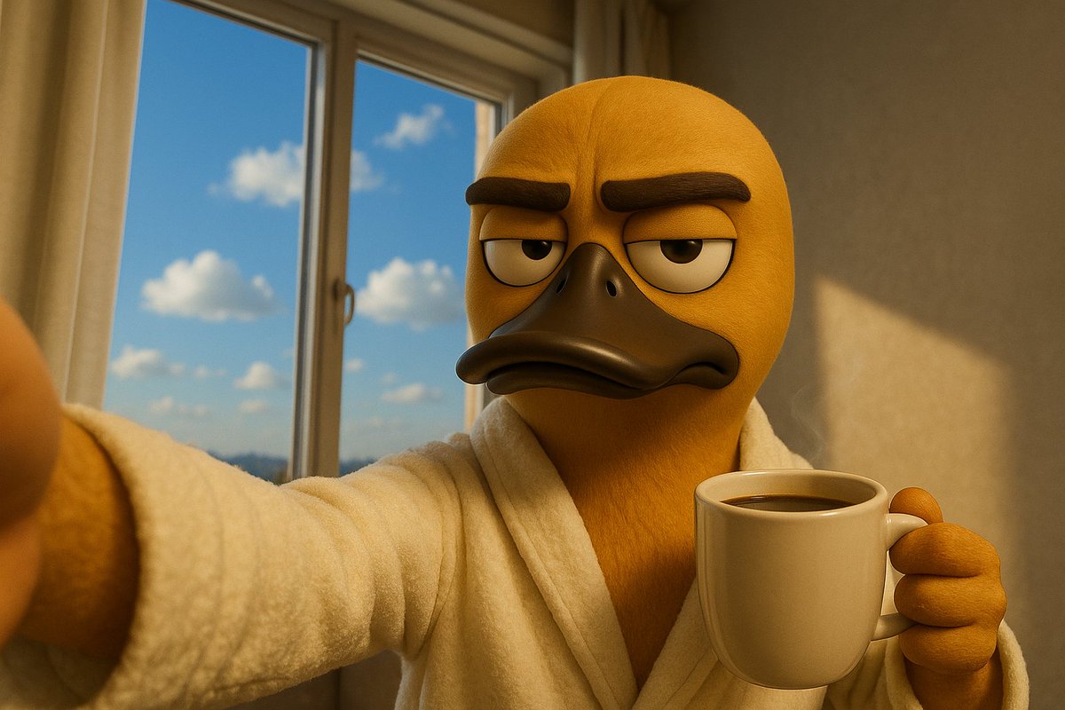 GooseVerse1's tweet photo. 🪿 Good morning!
If someone asks what you’re doing — say you’re observing the universe.
Through the window. With coffee.
#GooseVerse #DuckStyle #GooseCitizens #gm #NFTCommunity #Web3Vibes #GooseMorning #GooseLife https://t.co/RfjP8JI8wF