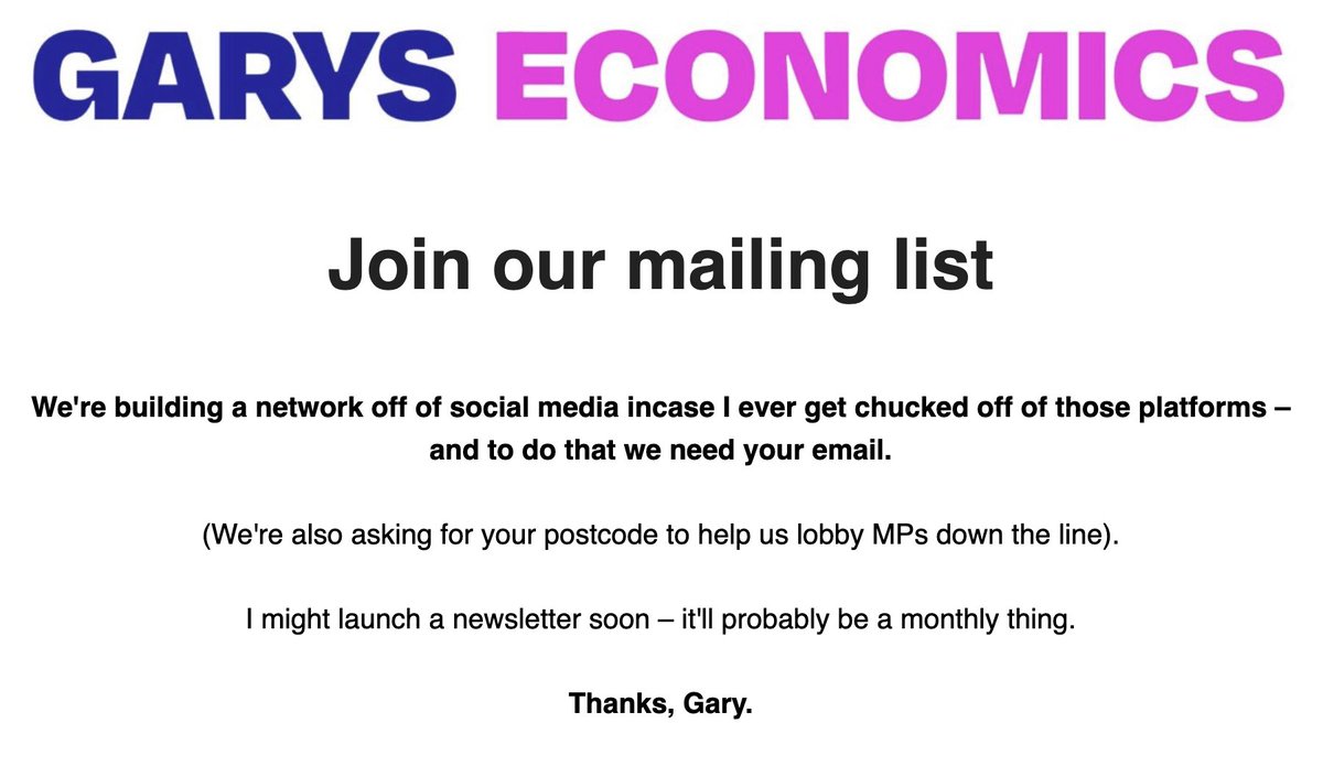 Just set up a mailing list. Join here: 

mailchi.mp/e27e37c9ebb4/g…
